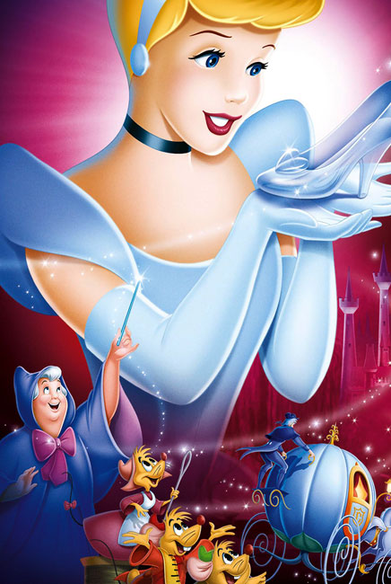 Vinilos para puertas película la cenicienta disney